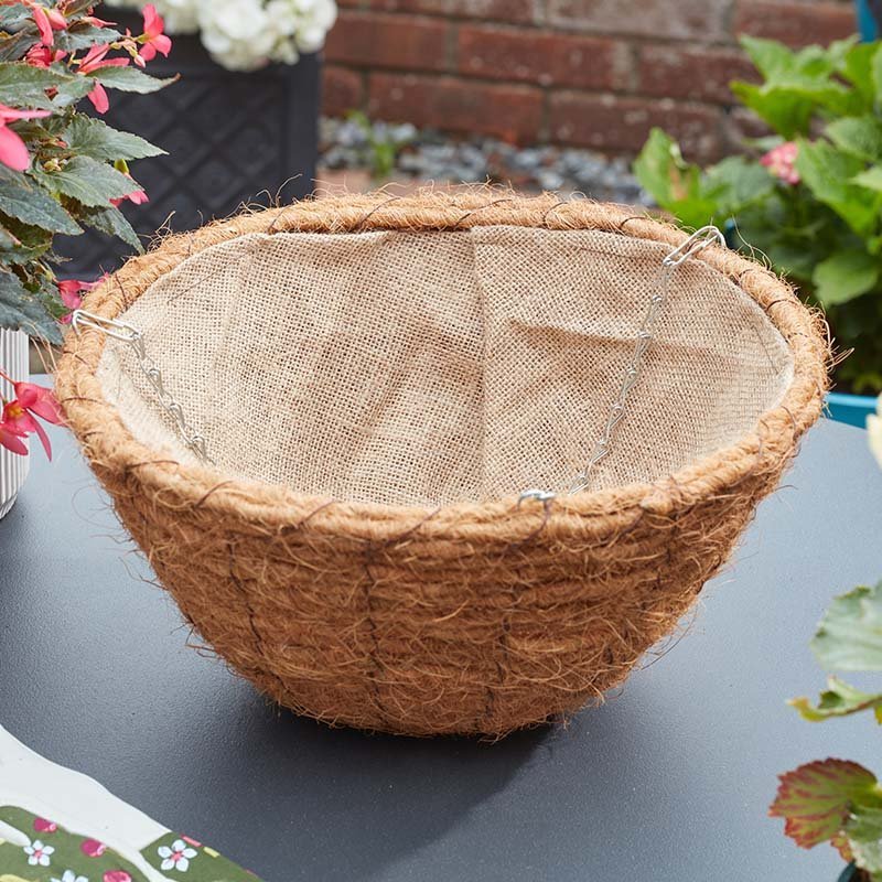 14" EcoCoir Hanging Basket