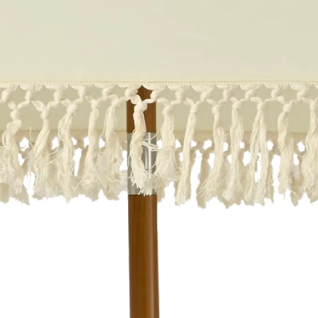 2.2m Crank & Tilt Garden Umbrella Parasol Beige - Image 4