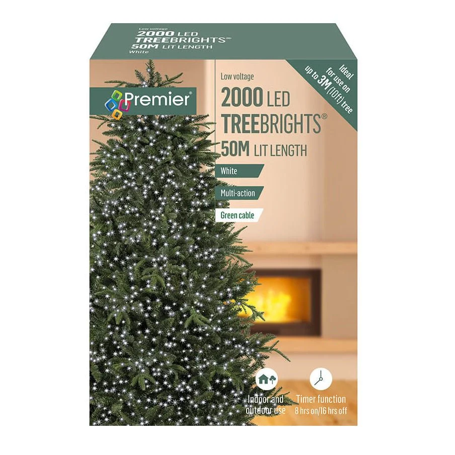 2000Led Treebrights White Timer Flv162181W Lights