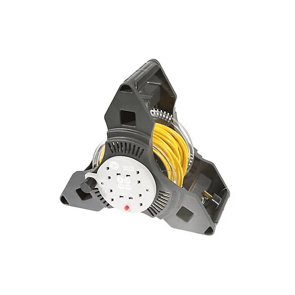 20M Tripro 4 Extension Socket Cable Reel & Thermal Cutout 10amp