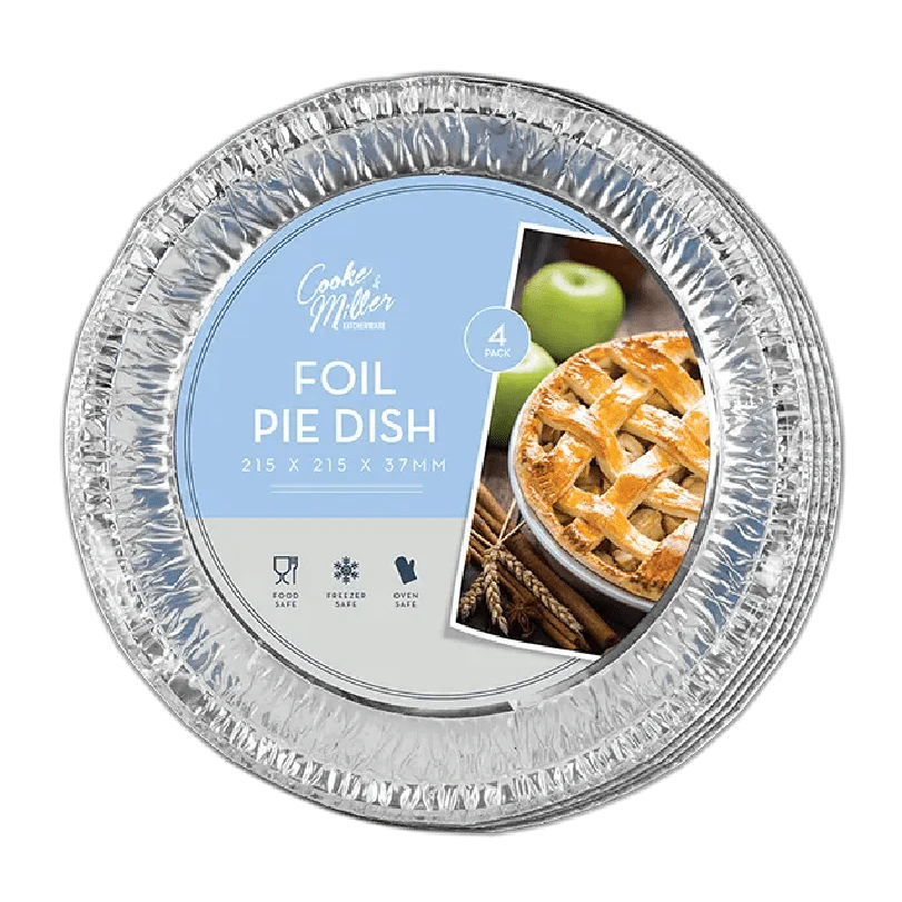 21.5cm Foil Pie Dishes 4pk