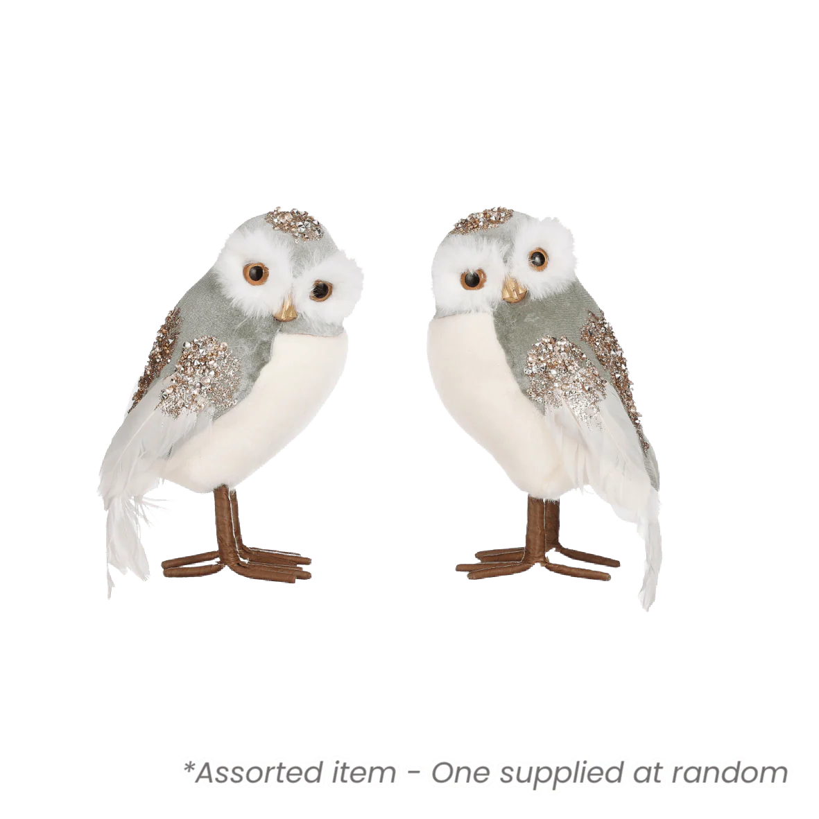 22cm Owl Decoration Assorted - One Supplied