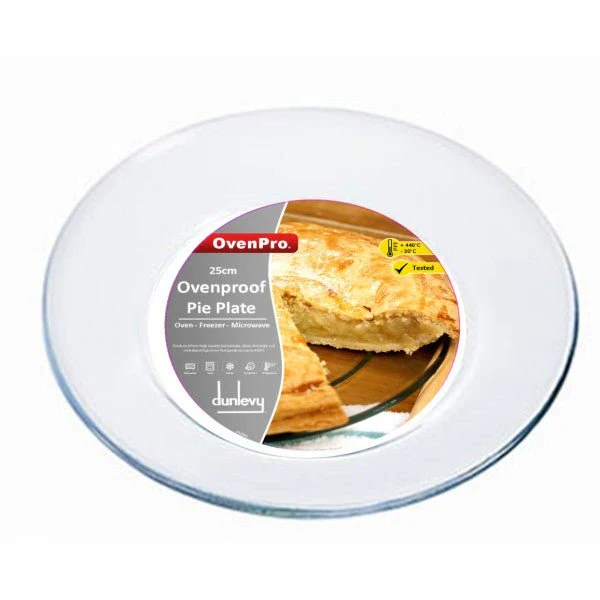 25cm OvenPro Ovenproof Glass Pie Plate - Image 2