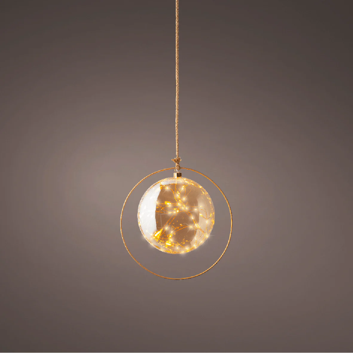 26cm B/O Amber/Classic Warm Micro LED Ball