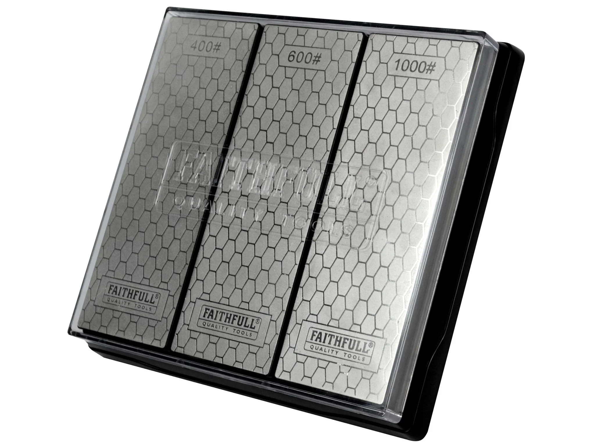 Faithfull Diamond Sharpening Stone Kit 3pc