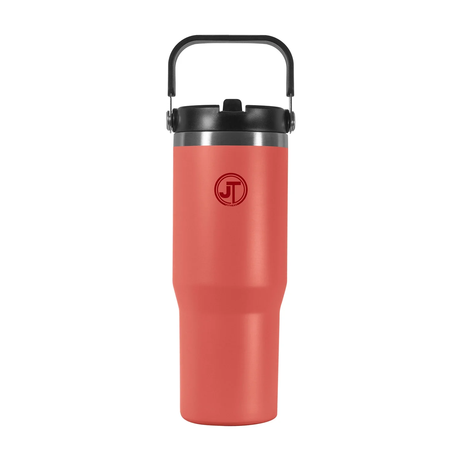 30oz Double Wall Vacuum Mug With Carry Handle Apricot