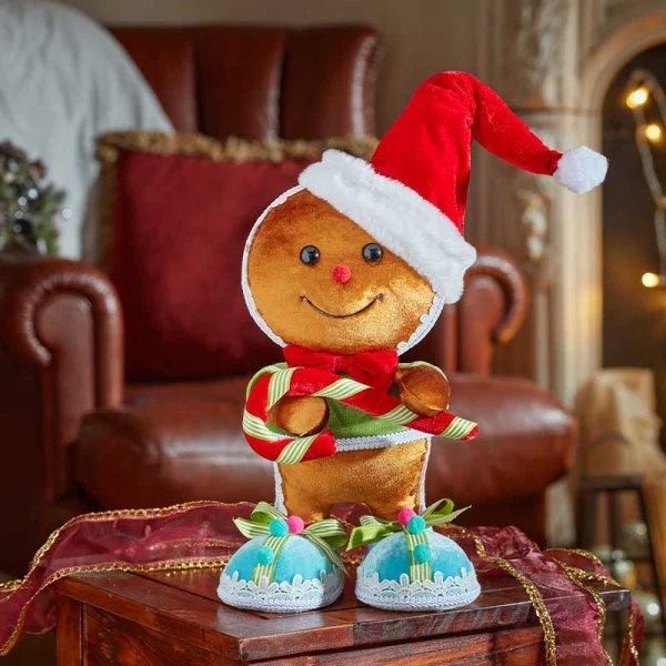 35cm Standing Gingerbread Candy Boy