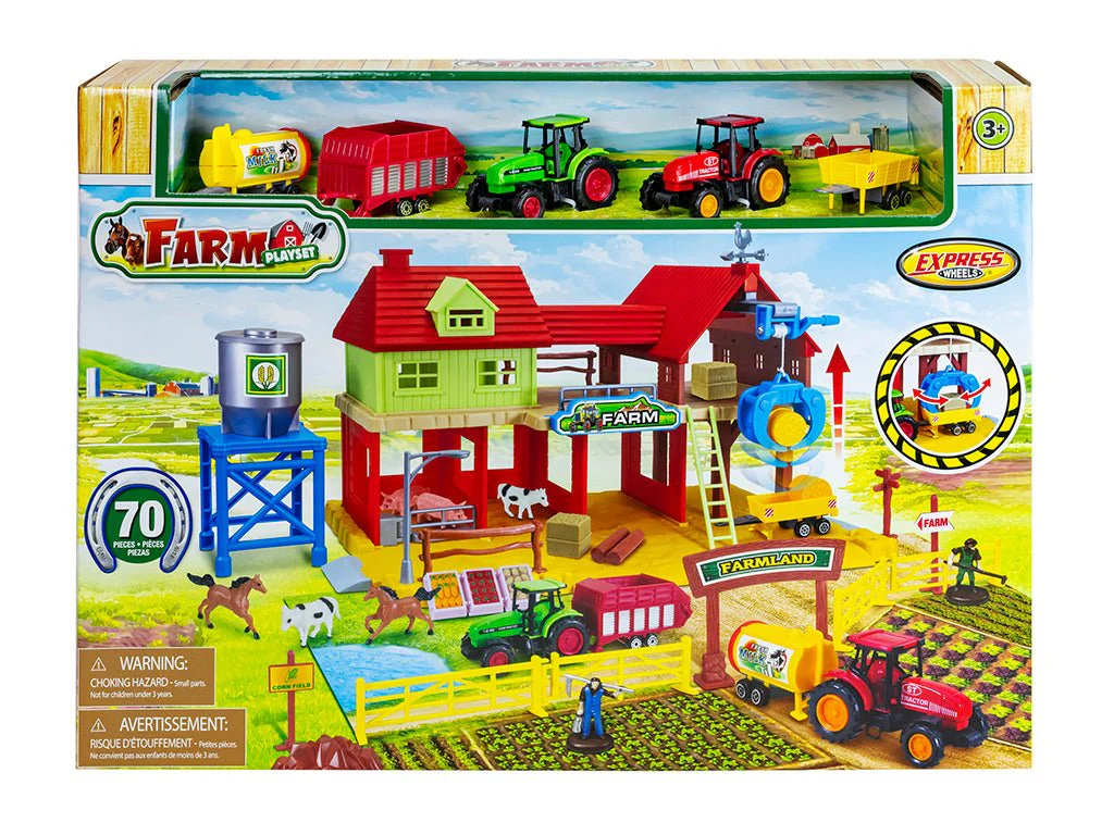 70Pcs Farm House Playset