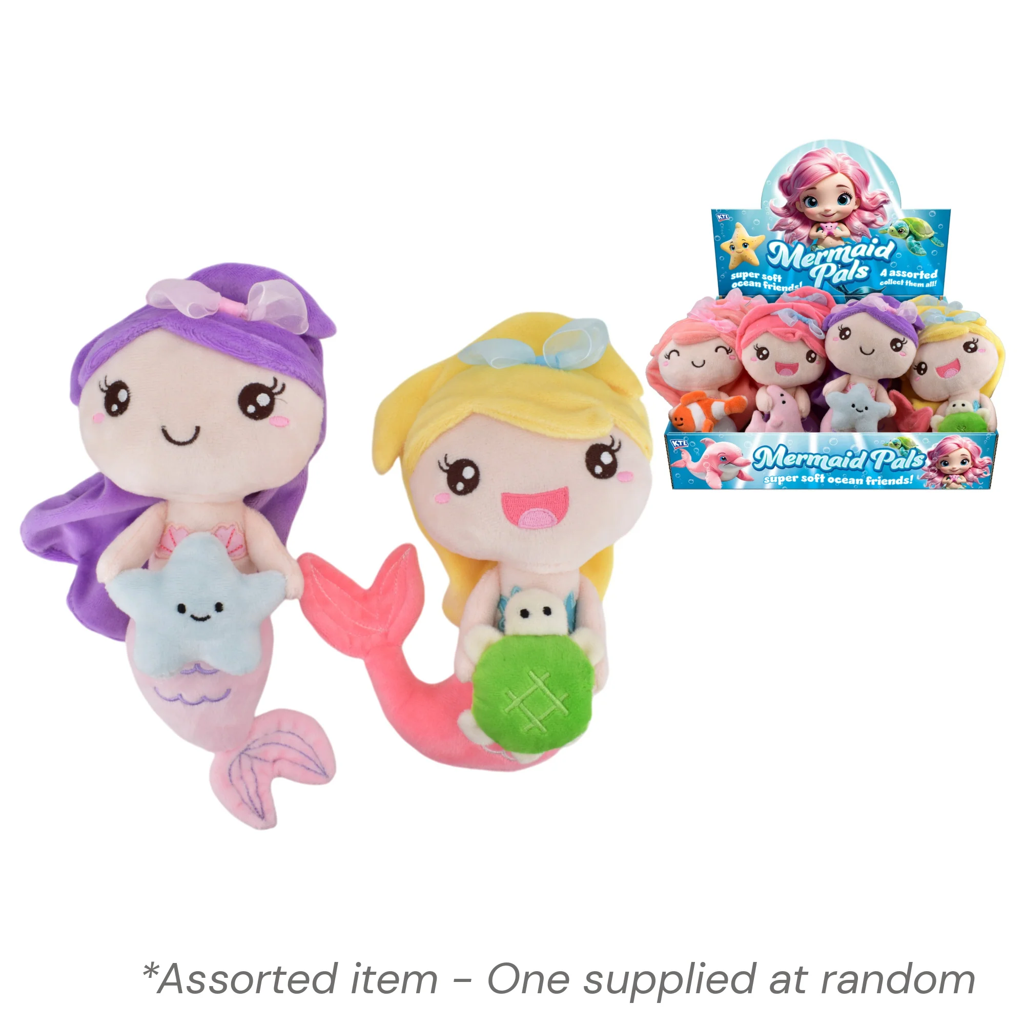 8" Plush Mermaid Assorted - One Supplied*