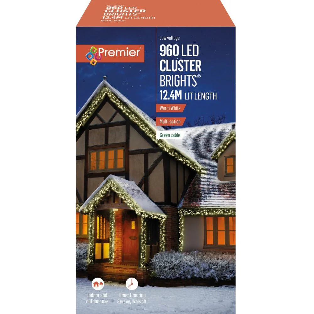 960 Led Multi | Action Clusterbrights With Timer | Warm White