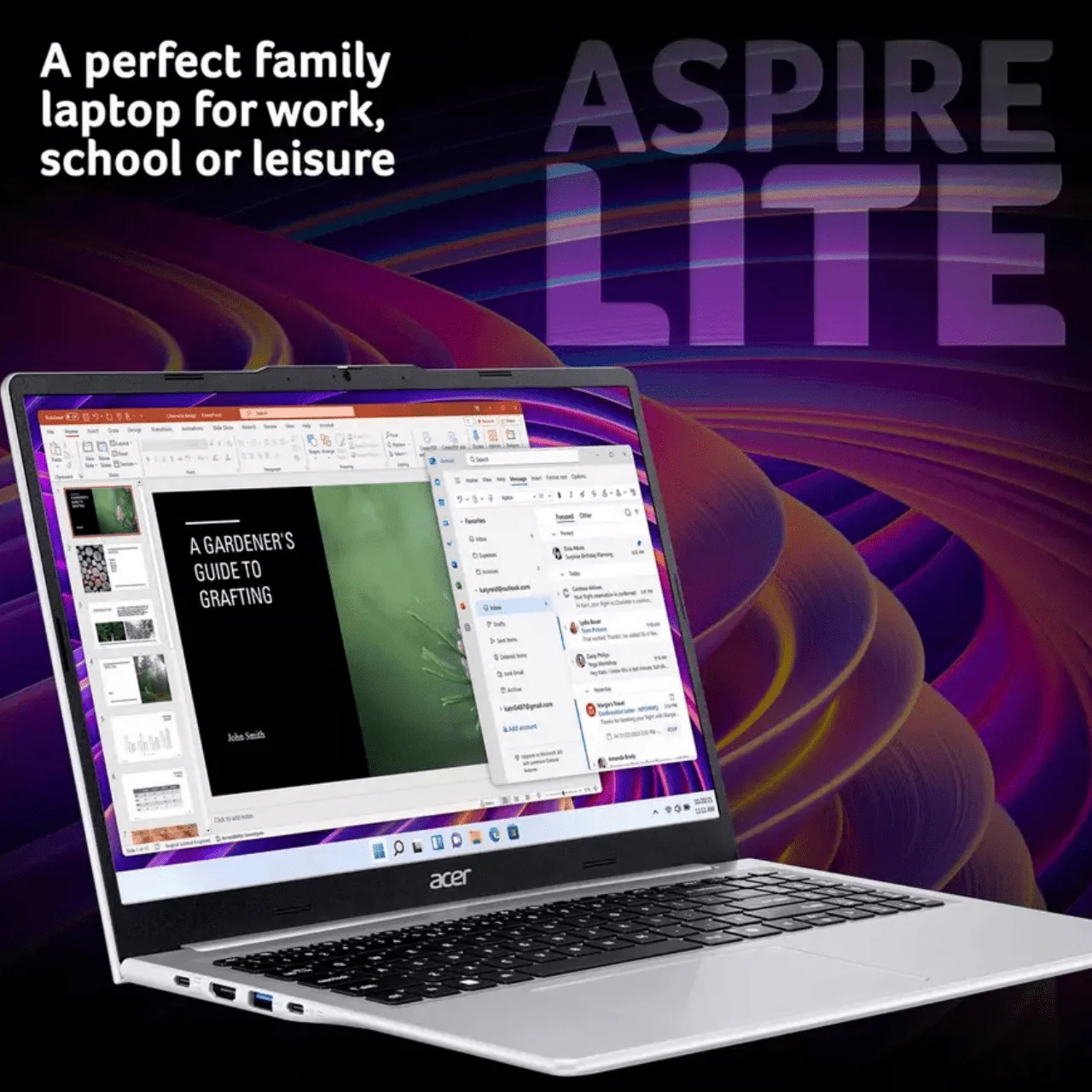 Acer Aspire Lite 15.6" Laptop – Ryzen 3, 8GB RAM, 256GB SSD - Image 2