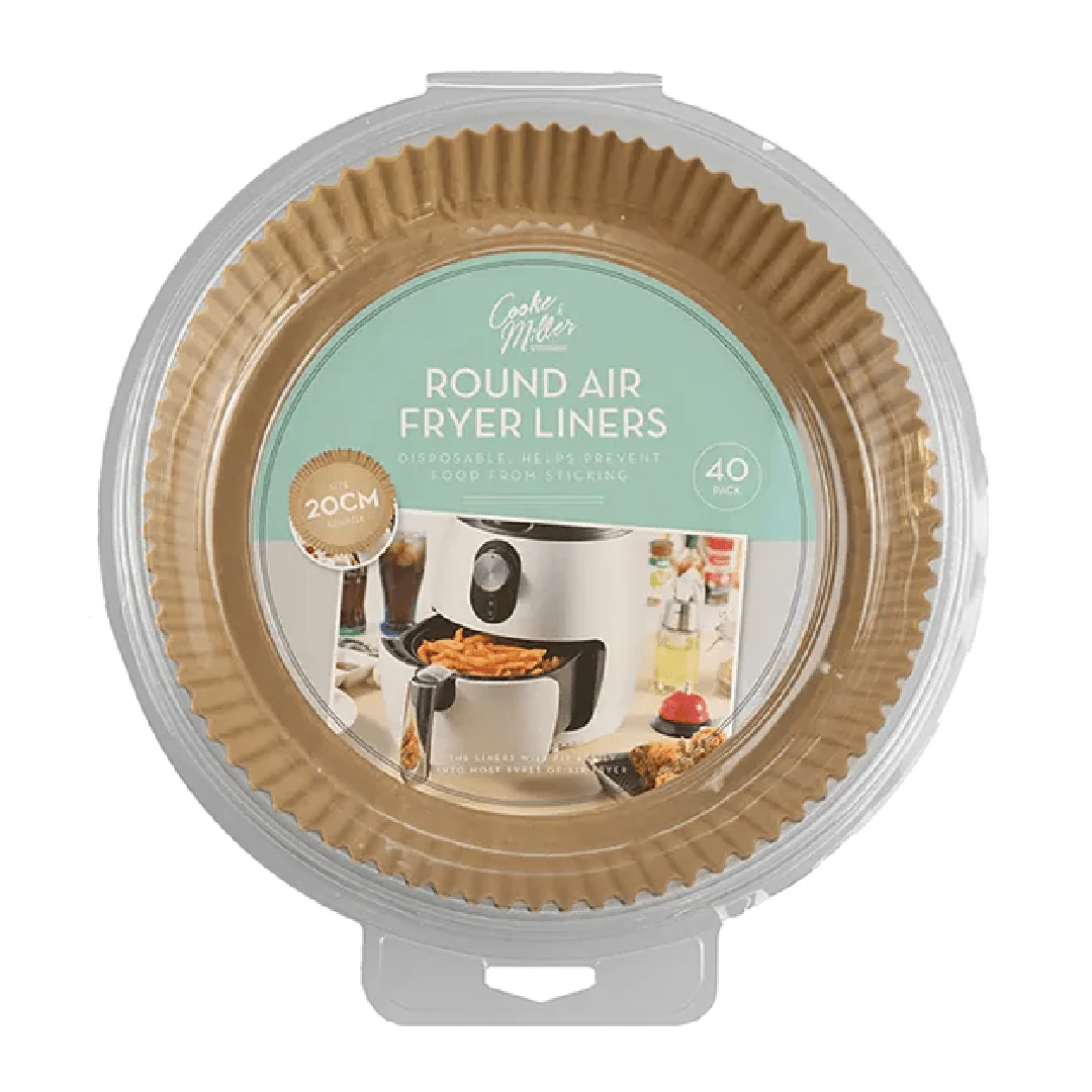 Air Fryer Liner Round Dia.20cm 40pk
