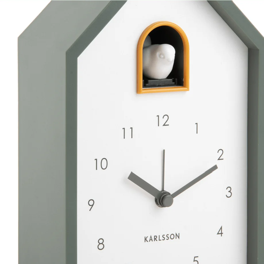 Alarm Clock Modern Cuckoo Jungle Green - Image 3