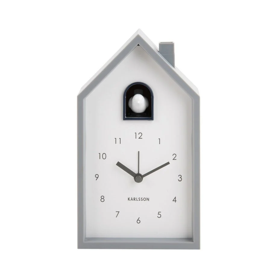 Alarm Clock Modern Cuckoo Mouse Grey - Image 2
