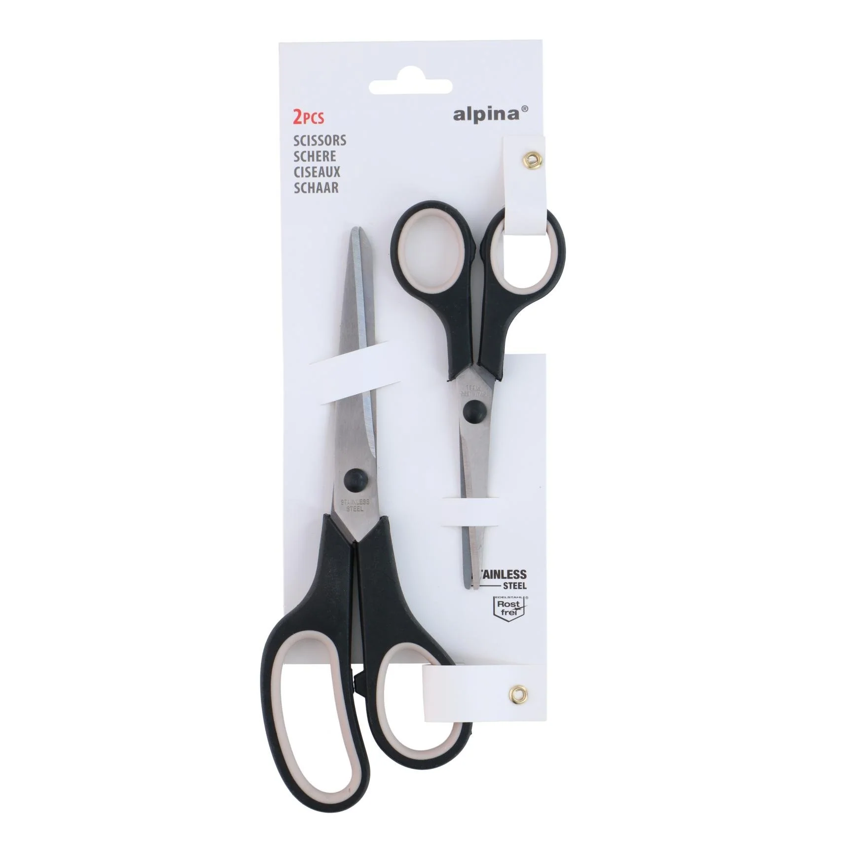 ALPINA Scissors Set 2 Pcs Black - Image 2