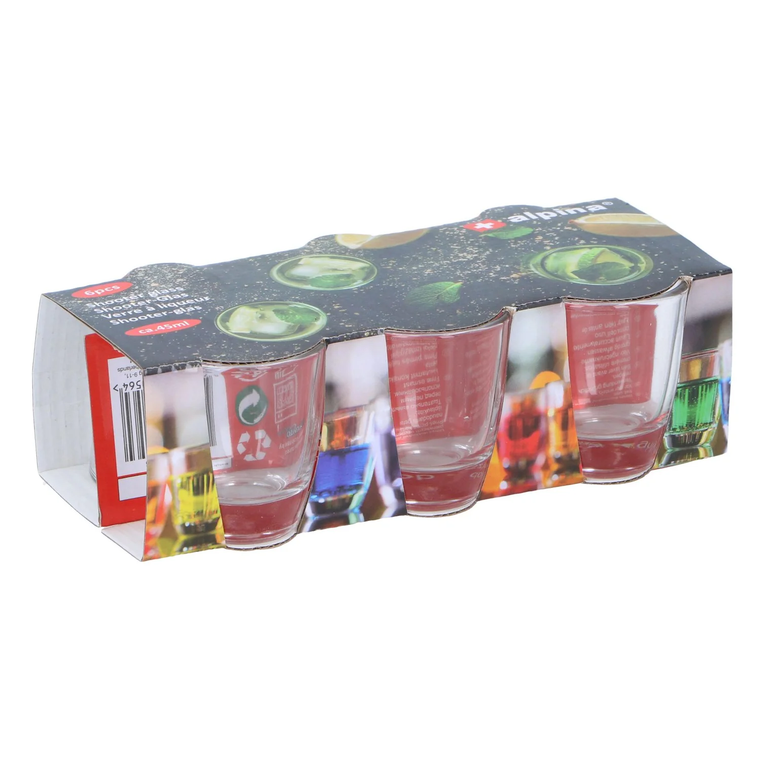 ALPINA Shooter Glass Set 45ml Pack Of 6