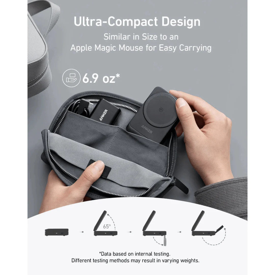 Anker MagGo Wireless Charging Station 15W Foldable 3 in 1- White - Image 5