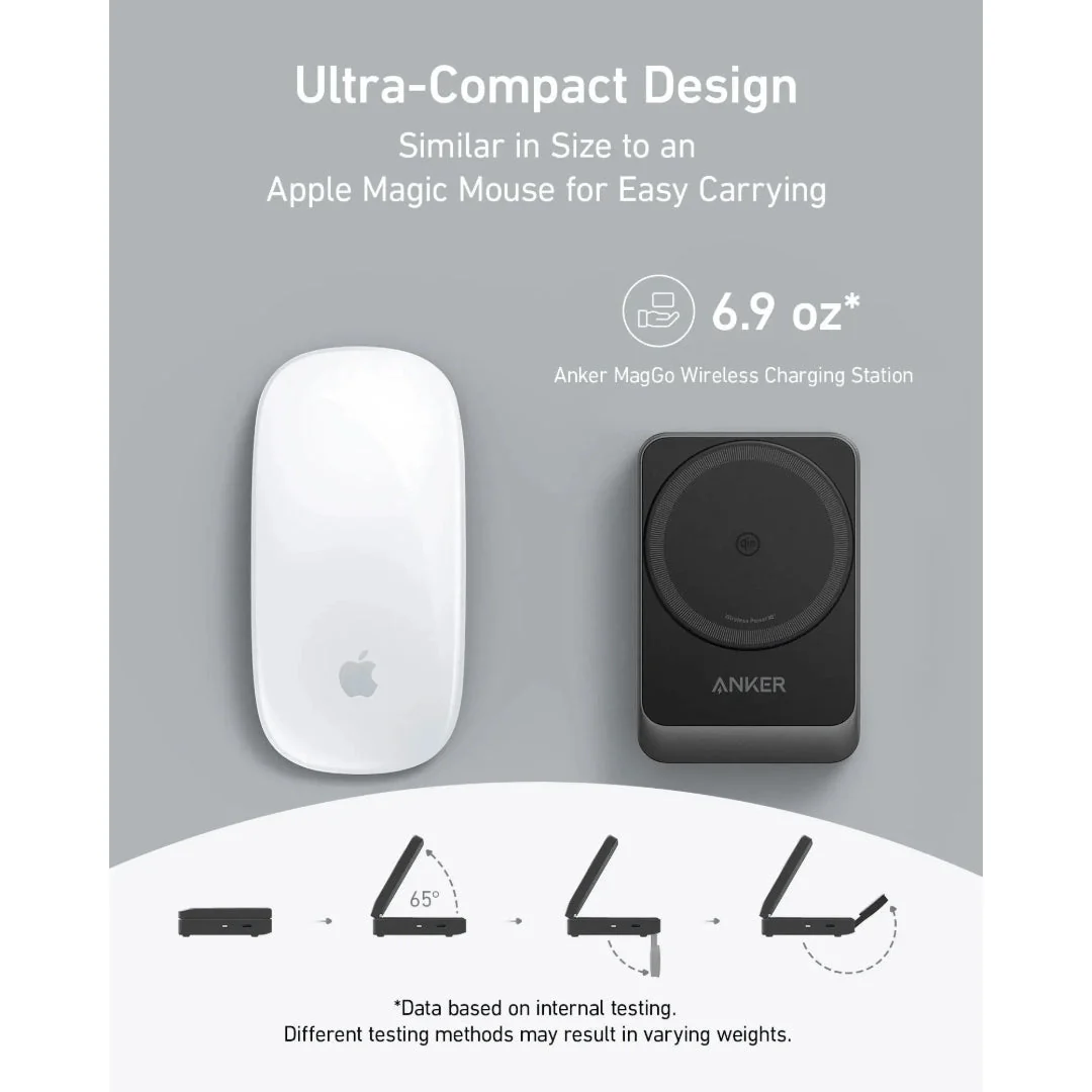Anker MagGo Wireless Charging Station 15W Foldable 3 in 1- White - Image 6