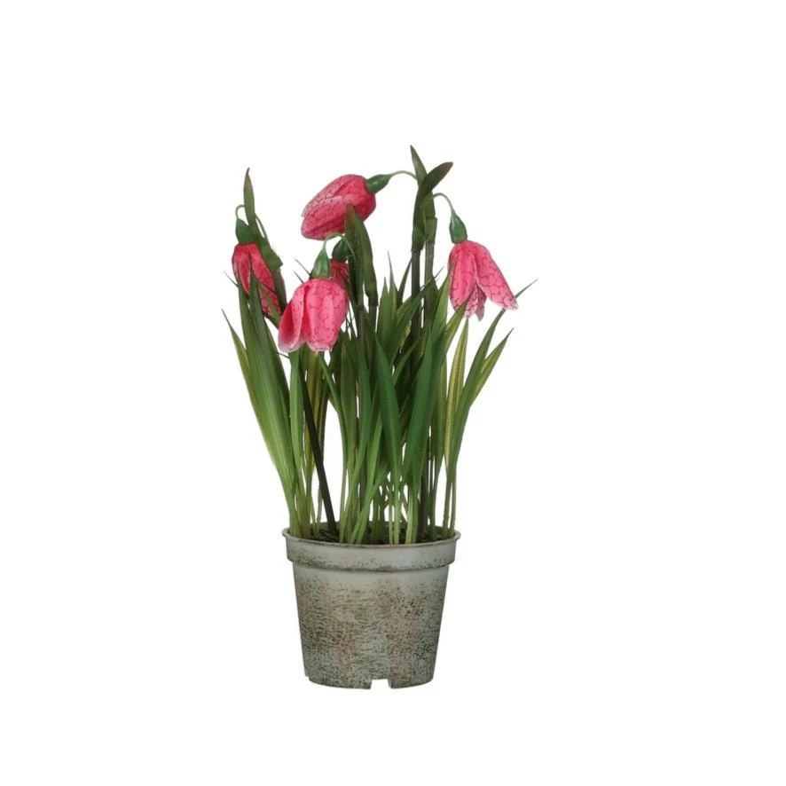 Artificial Fritillaria in Pot 23cm