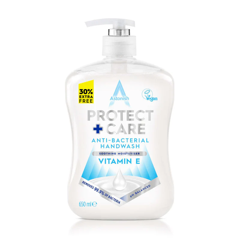 Astonish Protect & Care Liquid Handwash 600ml Vitamin E