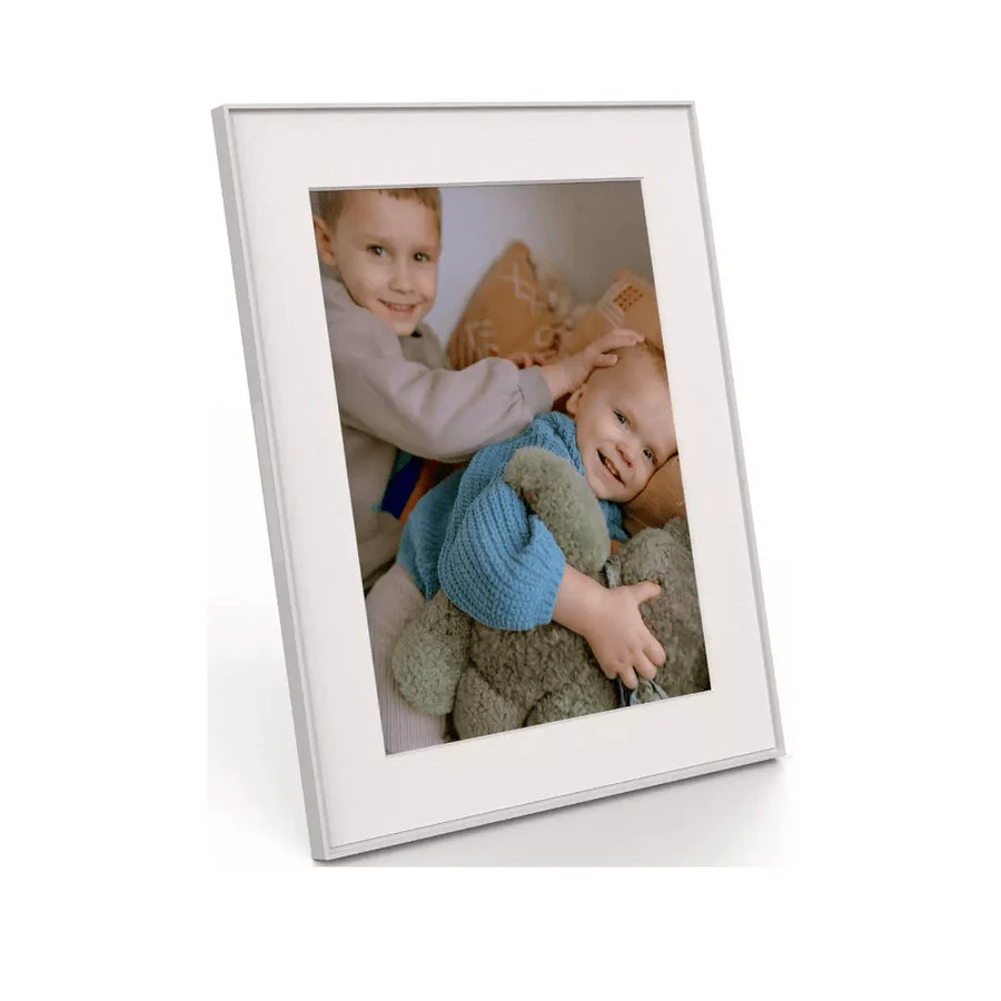 Aura Walden 15" Digital Photo Frame – Clay with Paper Mat | AF115-MWHT - Image 2