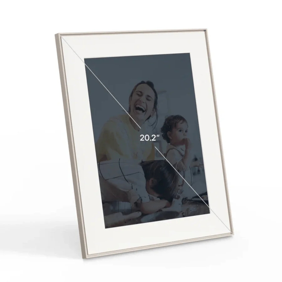 Aura Walden 15" Digital Photo Frame – Clay with Paper Mat | AF115-MWHT - Image 4