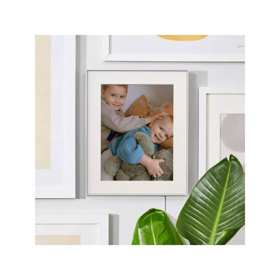 Aura Walden 15" Digital Photo Frame – Clay with Paper Mat | AF115-MWHT - Image 5