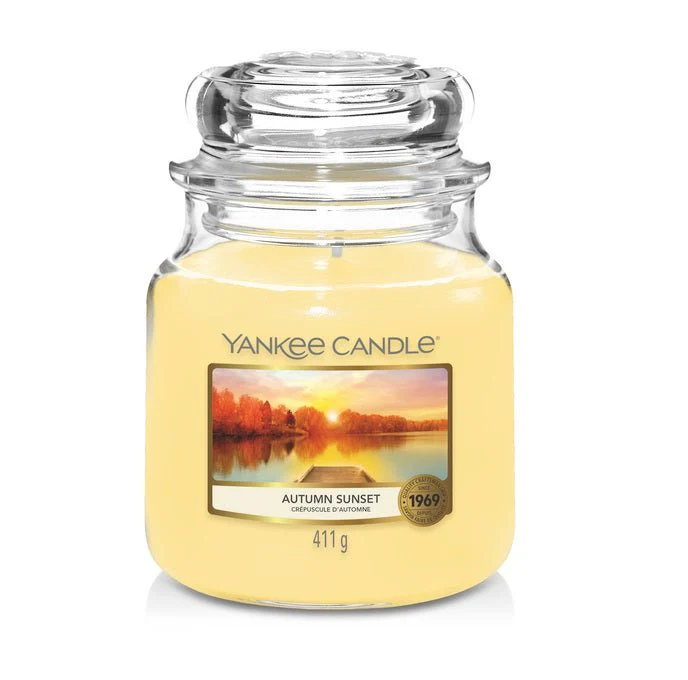 Autumn Sunset Medium Yankee Candle 411g