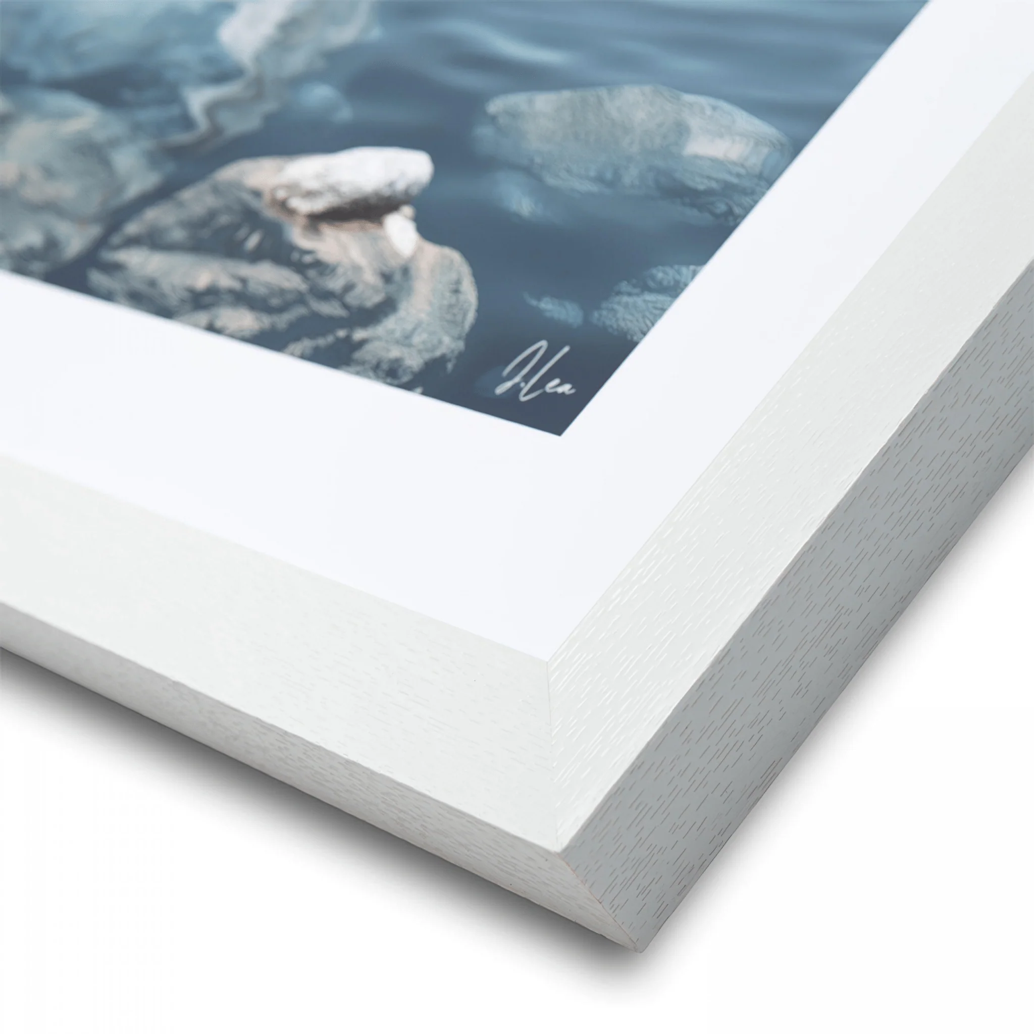 Azure Reflections Framed Wall Art - Image 4