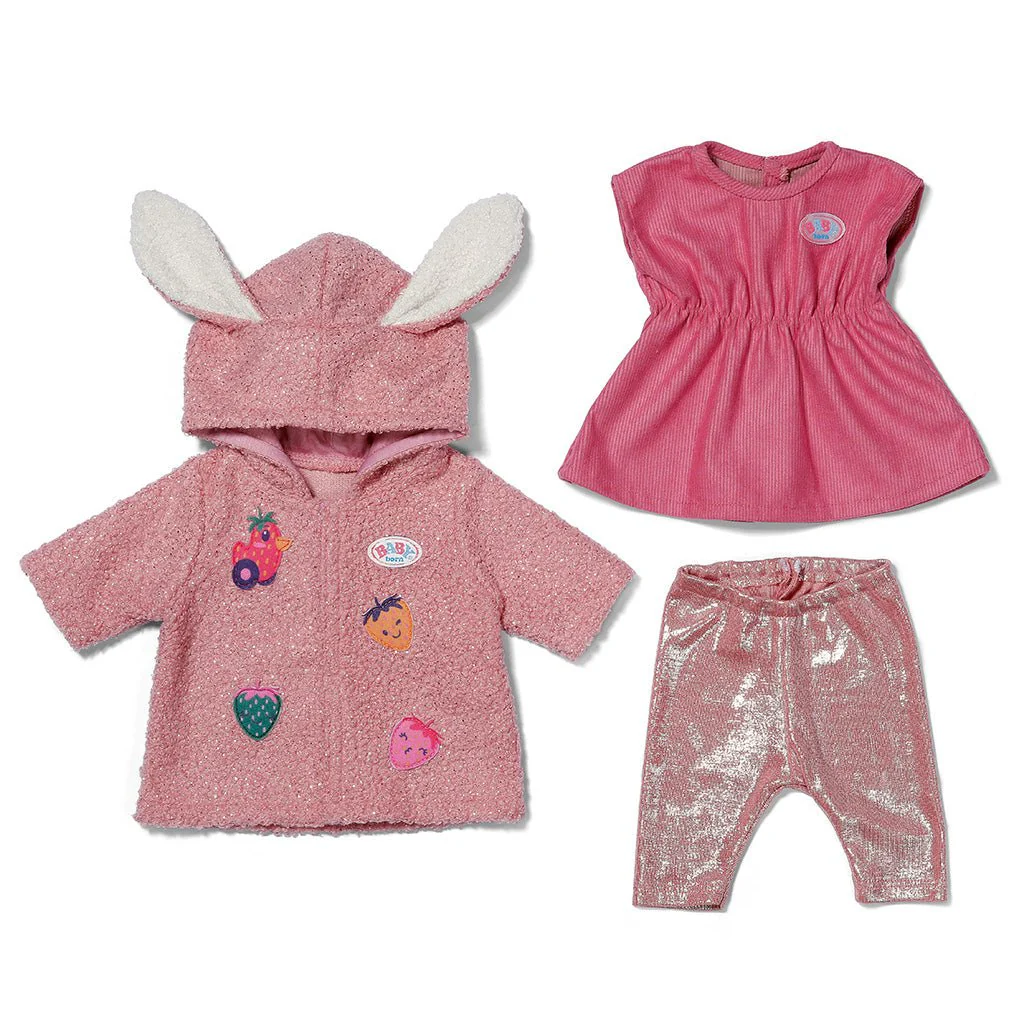 Baby Born Coat Set With Dress 43cm - Image 3