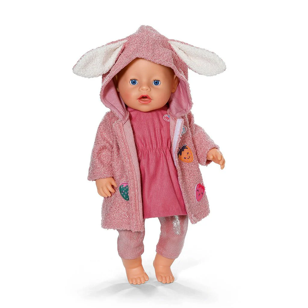 Baby Born Coat Set With Dress 43cm - Image 4