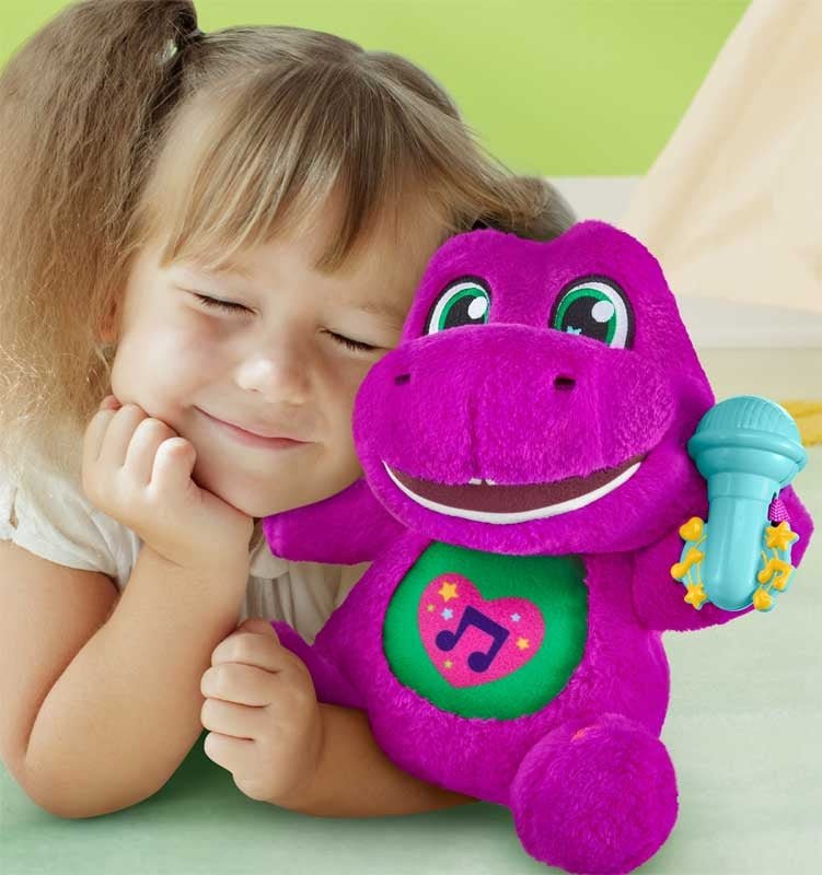 Barneys World Sing-along Barney Plush - Image 2