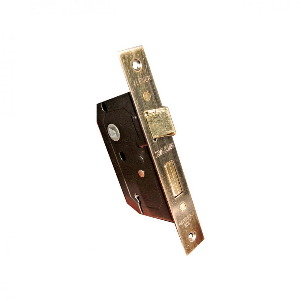 Basta 63mm 2 Lever Lock - Brass