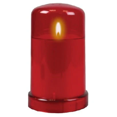 Battery Operated Grave Light Red