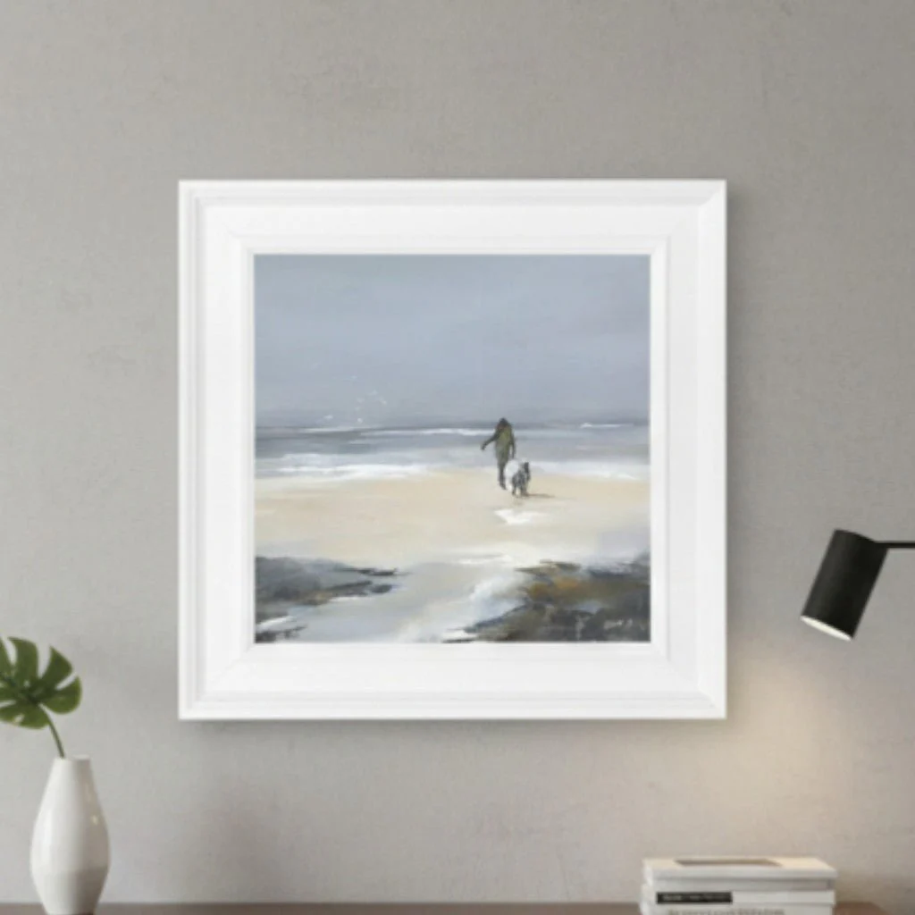 Beach Walk Small I HF Framed Picture - GW114 - Image 2