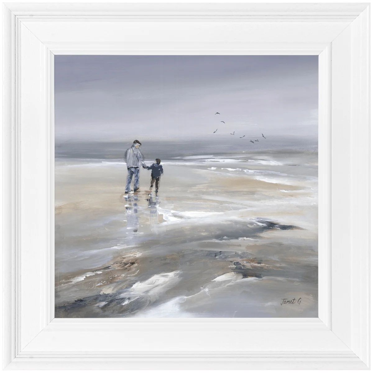 Beach Walk Small II HF Framed Picture - GW114