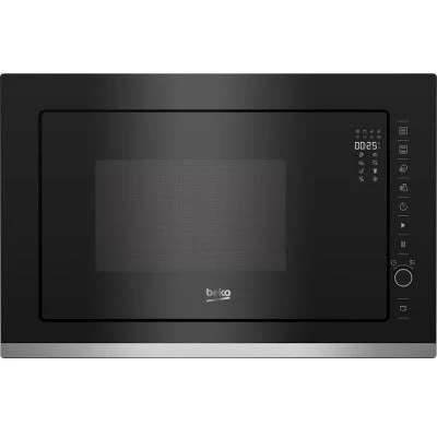Beko Built In Microwave with Grill 900w 25 Litre - Black | BMGB25333X