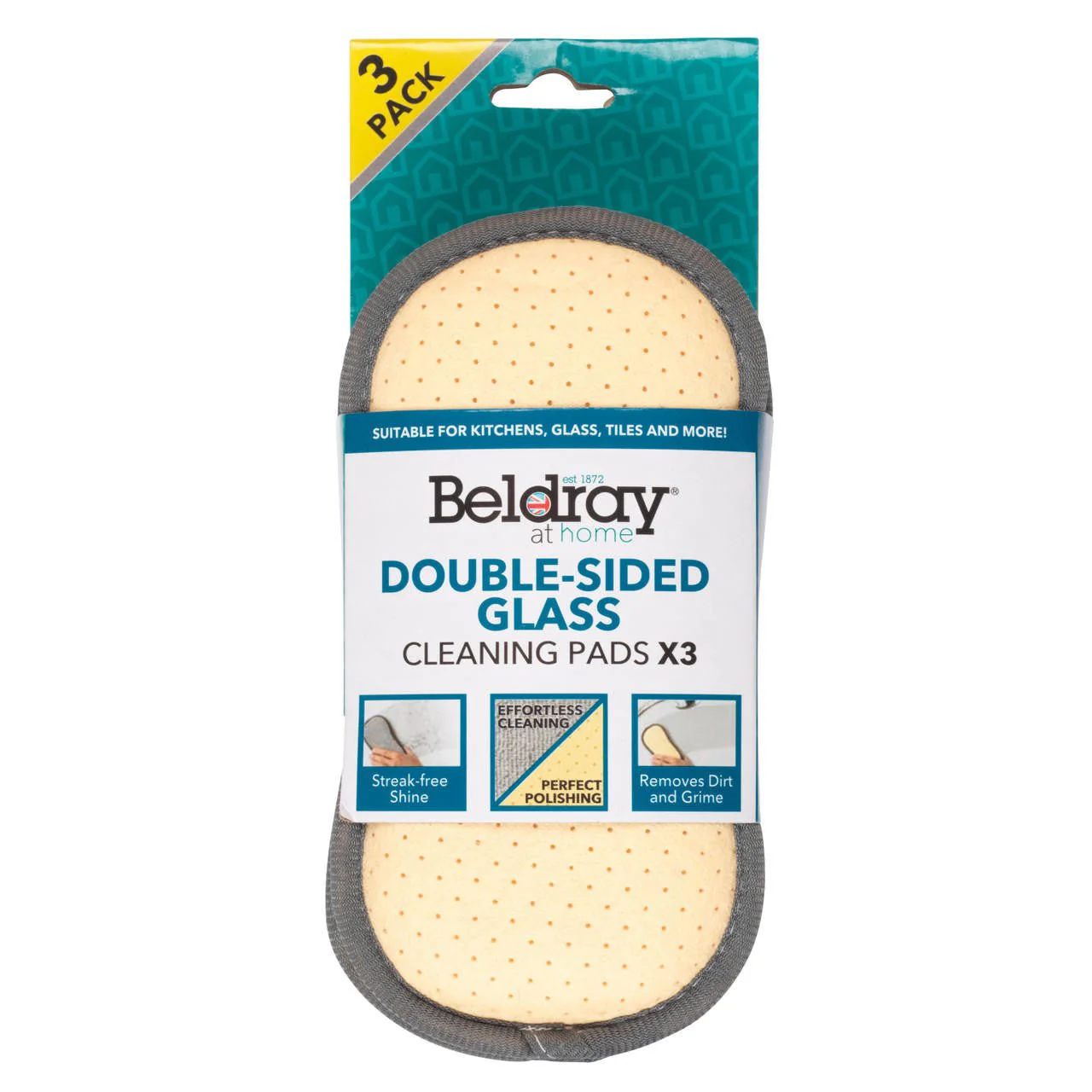 Beldray 3-Pack Double-Sided Glass Cleaning Pads