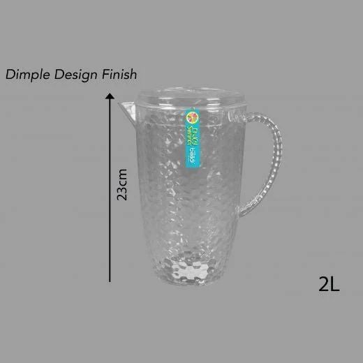 Bello 2L Plastic Pitcher Jug Clear