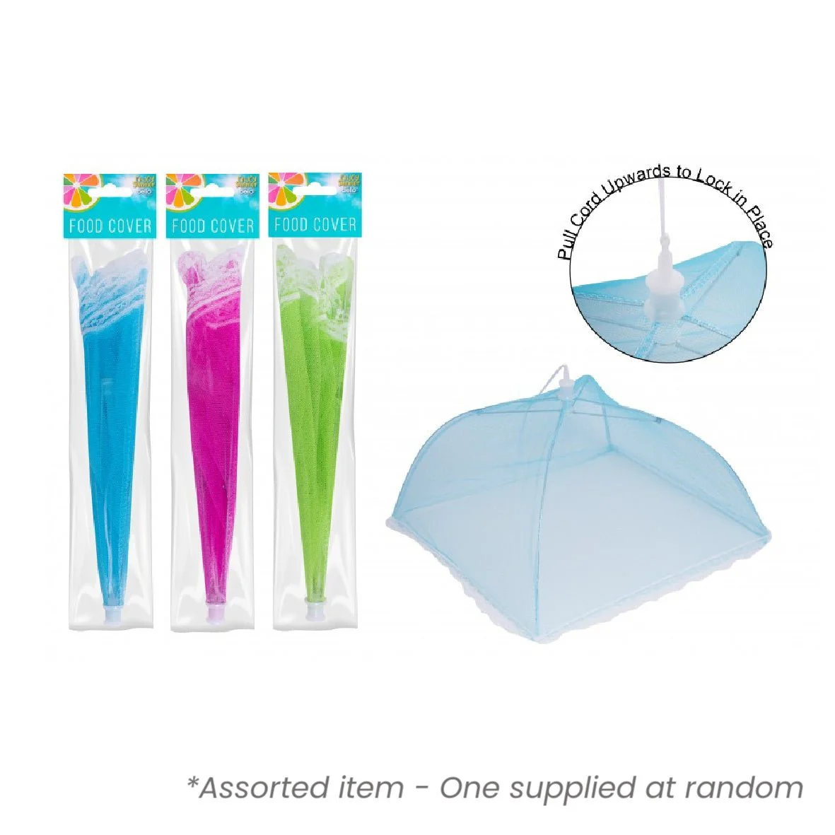 Bello Square Food Cover Assorted - One Supplied*