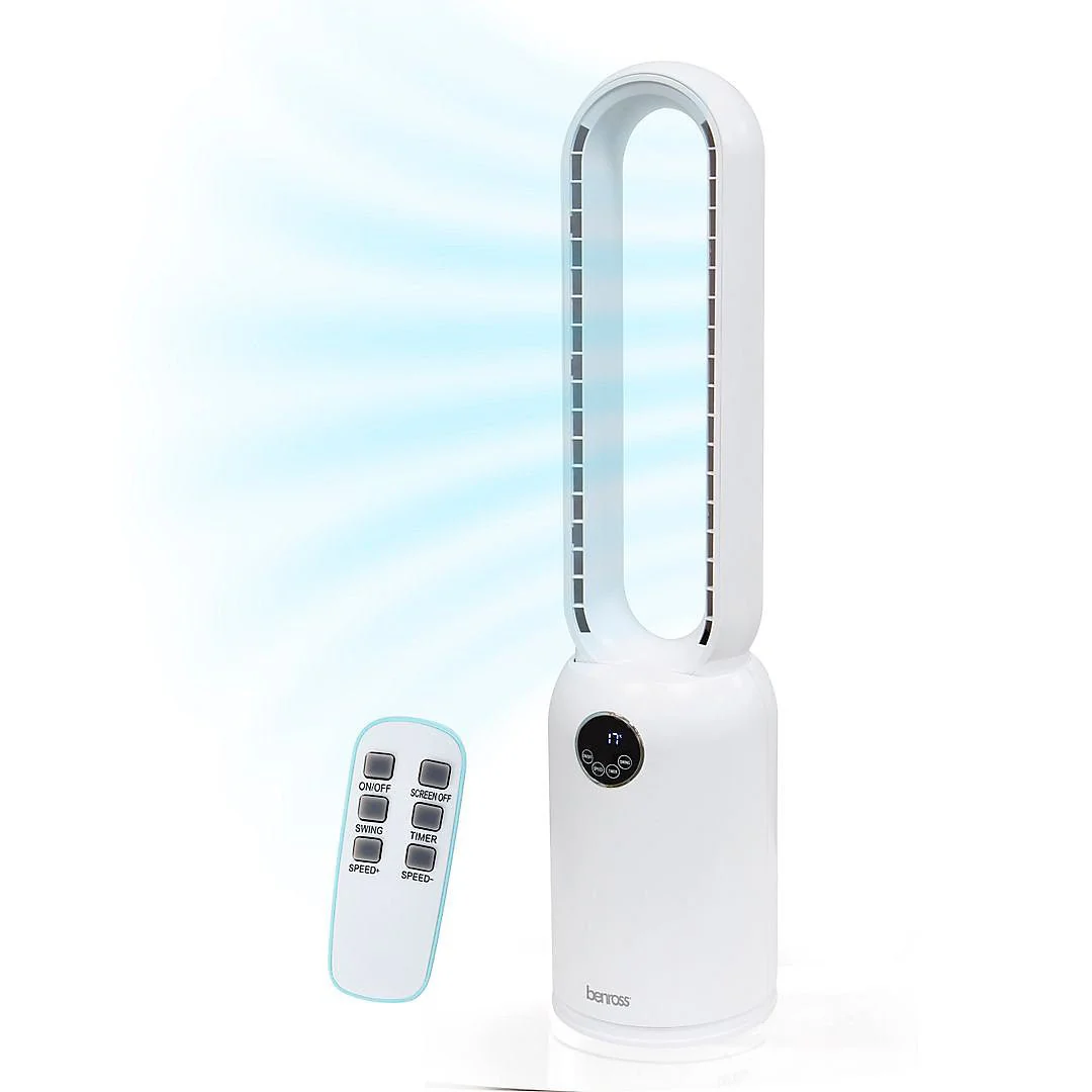 Benross Bladeless Tower Fan with Remote Control - Image 3
