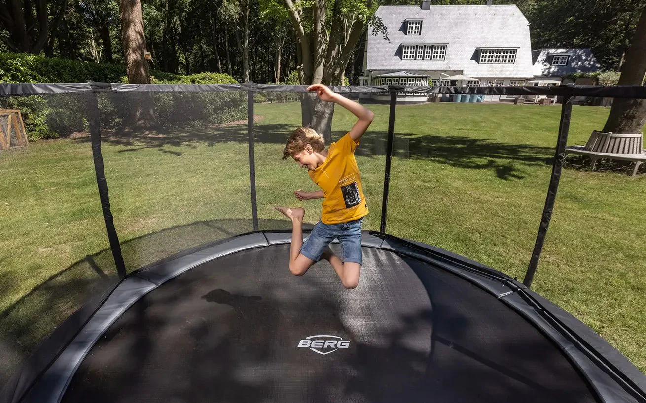 Berg Champion Inground Trampoline 330 Grey + Safety Net Deluxe - Image 2