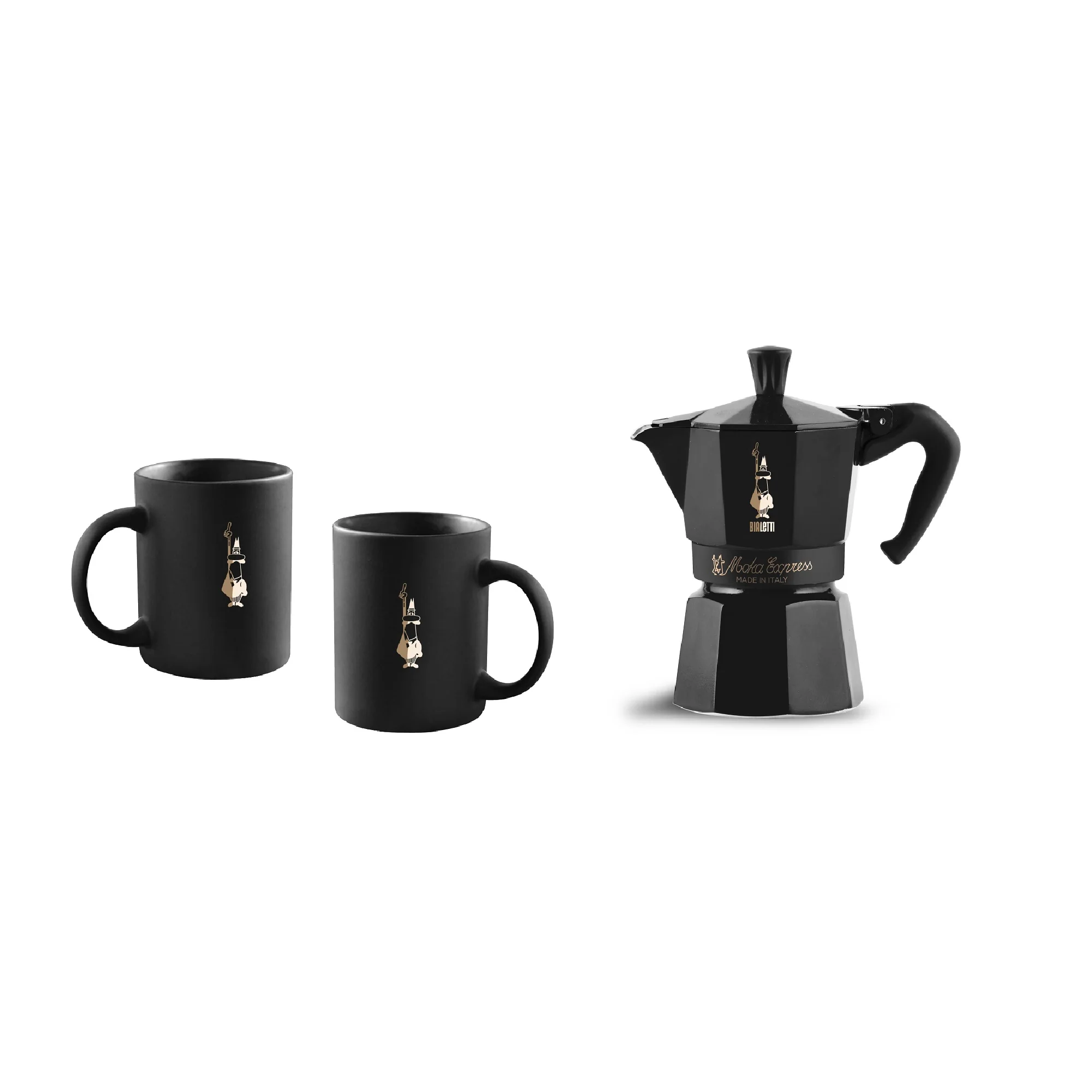 Bialetti Moka Express 6 Cup & 2 Mugs Set