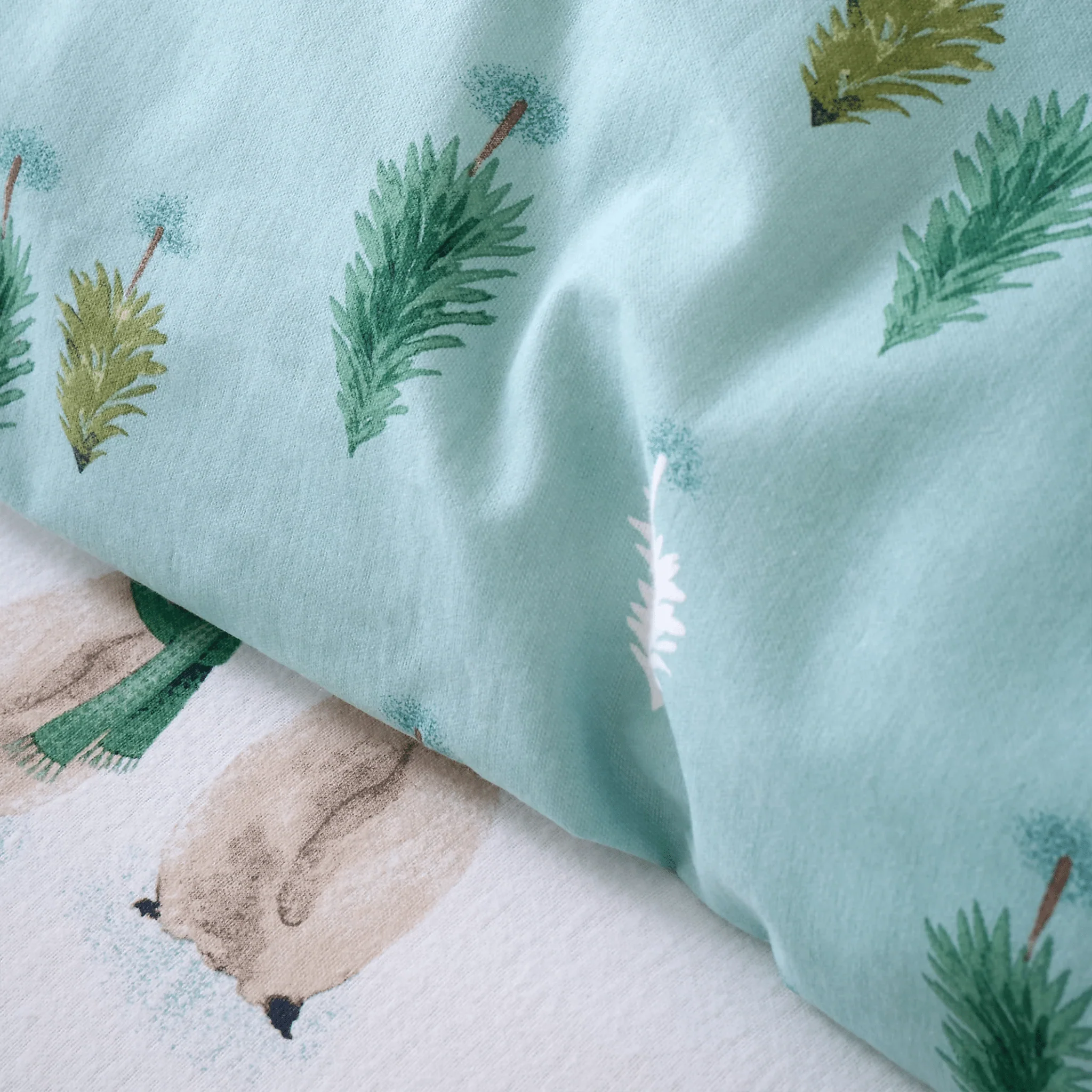 Bianca Brushed Cotton Snowy Penguin Reversible Duvet Cover Set Kingsize - Image 3