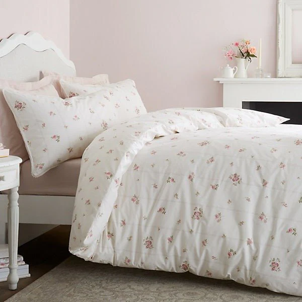 Bianca Rosebud Lace 200 Thread Count Cotton Duvet Set – Superking