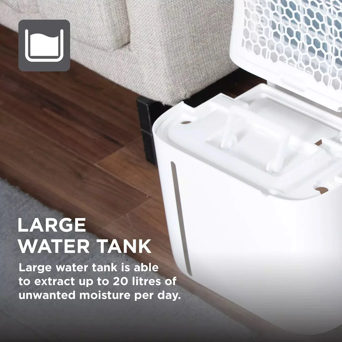 Black & Decker 20 Litre Dehumidifier - Image 2