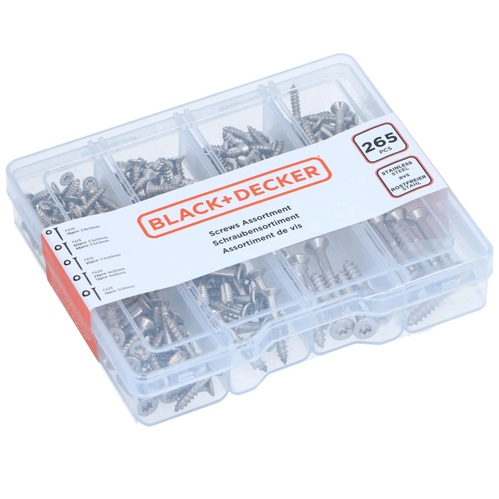 BLACK+DECKER 265-Piece Screw Assortment