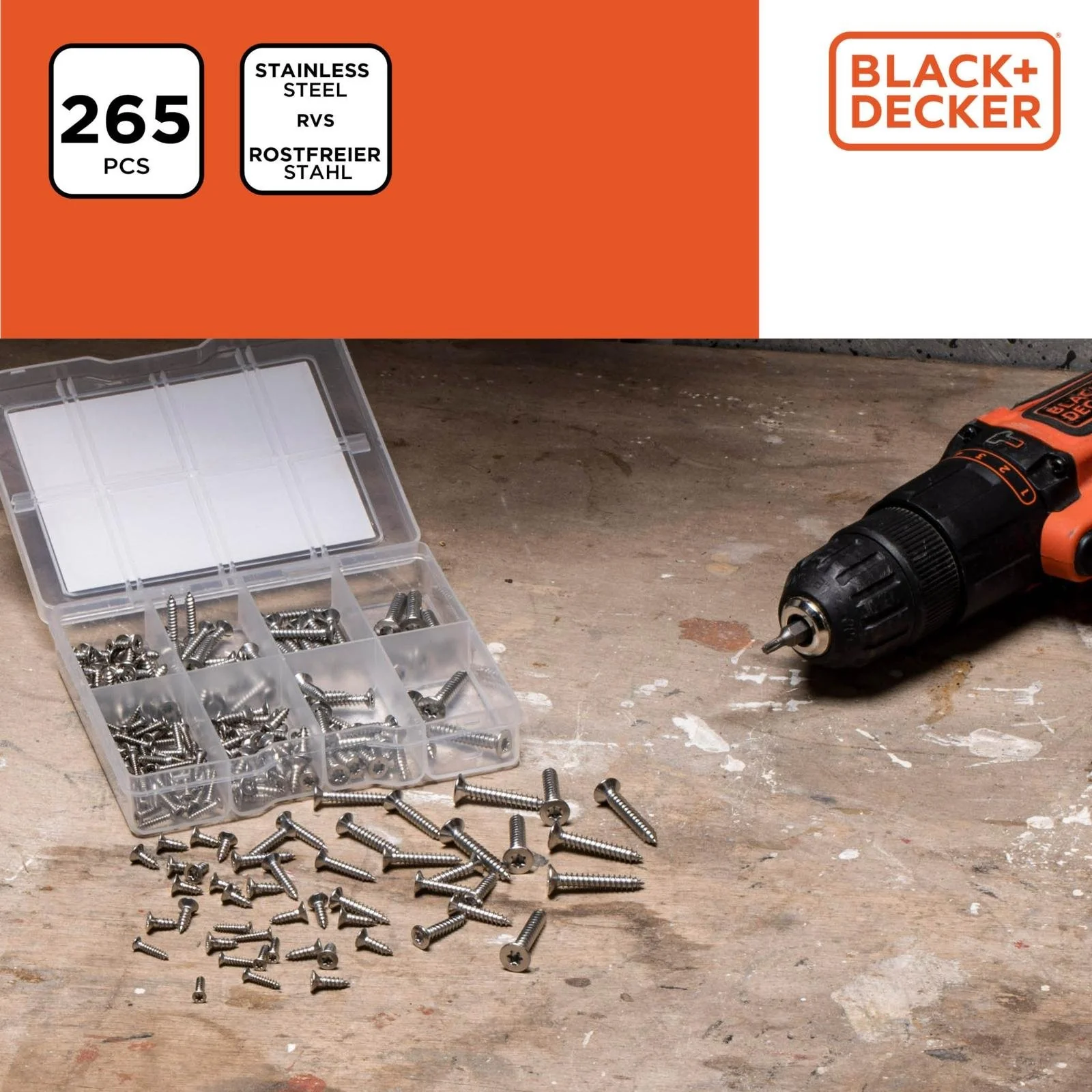 BLACK+DECKER 265-Piece Screw Assortment - Image 6