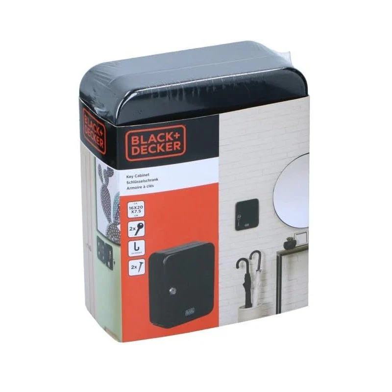 Black & Decker Key Cabinet with Lock Black