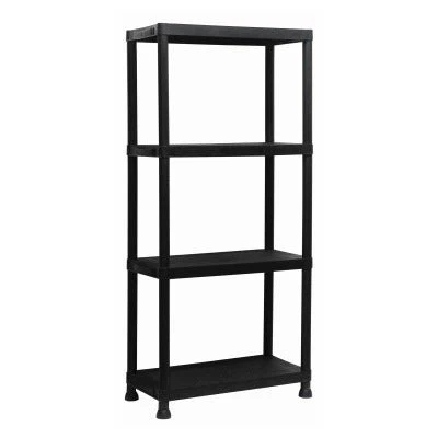 Blackspur 4 Tier Plastic Shelving Unit